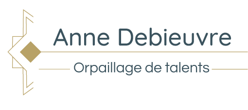 Logotype Anne Debieuvre conseil, orpaillage de talent, chasseur de tête